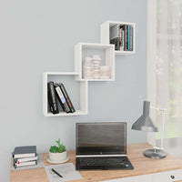 Cube wall shelves 68x wood-based material Cube wall shelves